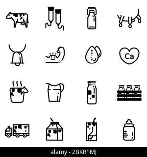 Milchsymbol - Vektor Stock Vektor