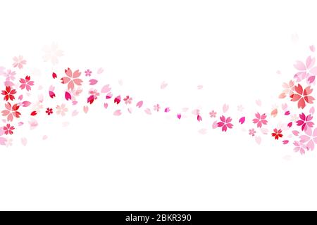 Rosa Kirschblüten Blumen nahtlosen Hintergrund illustrieren mit schönen Lichteffekt.Japan symbolische Blumen schmücken Tappe. Für ein textiles desi Stock Vektor