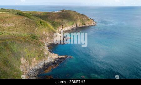 Frankreich, C?tes d'Armor, Plouezec, Pointe de Minard vom Himmel gesehen Stockfoto