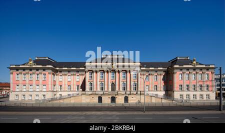 Potsdam, rekonstruierter Alter Markt, Stadtschloß, heute Brandenburgischer Landtag, Südfassade Stockfoto