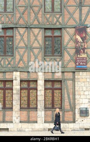 Frankreich, Loiret, Orleans, Fachwerkhaus Jeanne d'Arc, historisches Museum seit 1974 Jeanne d'Arc gewidmet Stockfoto