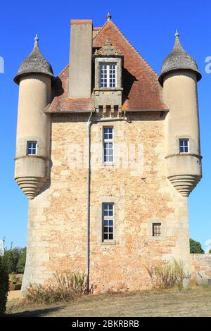 Frankreich, Haute Vienne, Solignac, Chateau de la Borie (17. Jahrhundert) Stil der späten Renaissance Stockfoto