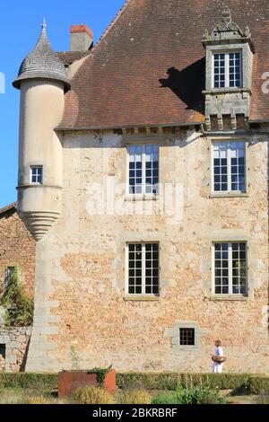 Frankreich, Haute Vienne, Solignac, Chateau de la Borie (17. Jahrhundert) Stil der späten Renaissance Stockfoto