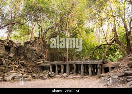 Kambodscha, Siem Reap Bezirk, Beng Mealea Tempel klassifiziert Tempel UNESCO Weltkulturerbe, im 12. Jahrhundert von König Suryavarman II. Erbaut Stockfoto