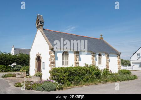 Frankreich, Morbihan, Saint-Pierre-Quiberon, die Kapelle von Penthievre auf der Halbinsel Quiberon Stockfoto