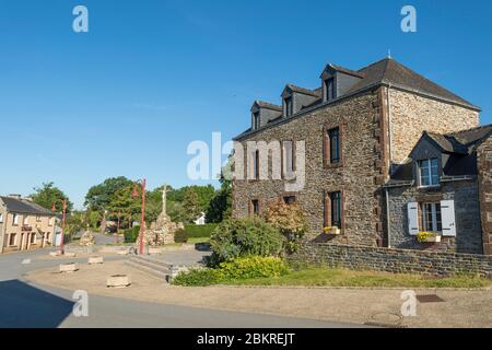 Frankreich, Morbihan, La Gacilly, das Rathaus von Glenac Stockfoto