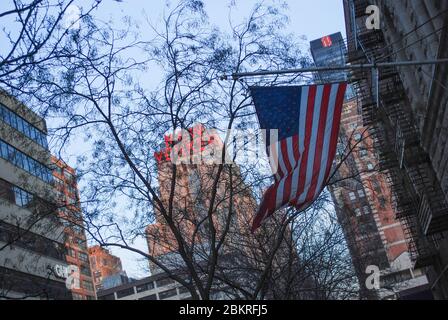 Art Deco Wyndham New Yorker Hotel, 481 8th Avenue, New York, NY, USA von Sugarman und Berger renoviert Stonehill & Taylor Architects Stockfoto