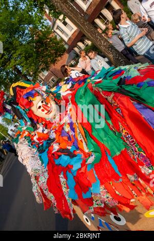 Mai Hobby Horse, Minehead, Somerset, UK Stockfoto