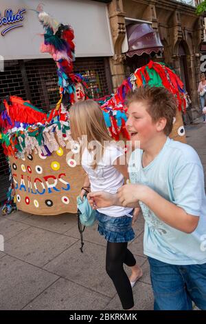 Mai Hobby Horse, Minehead, Somerset, UK Stockfoto