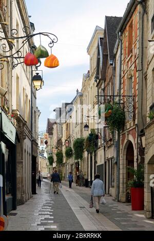 Frankreich, Aisne, Laon, die Oberstadt, Rue Chatelaine Stockfoto