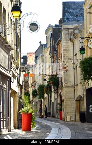 Frankreich, Aisne, Laon, die Oberstadt, Rue Chatelaine Stockfoto