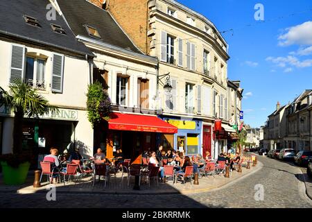 Frankreich, Aisne, Laon, die Oberstadt, Place St Julien Stockfoto