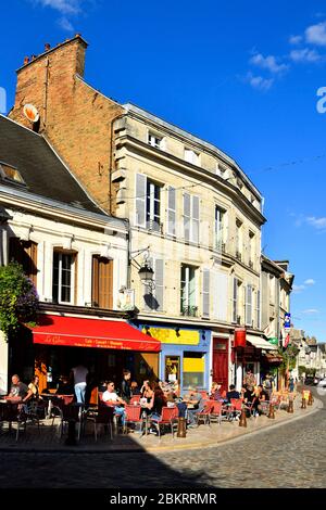 Frankreich, Aisne, Laon, die Oberstadt, Place St Julien Stockfoto