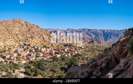 Marokko, Region Souss-Massa, Umgebung von Tafraoute Stockfoto