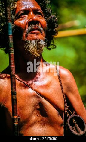 Indonesien, Sulawesi, Kolonodale, Morowali Nationalpark, Expedition zum Berg Wanas, dem Clanführer der Unsichtbaren Stockfoto