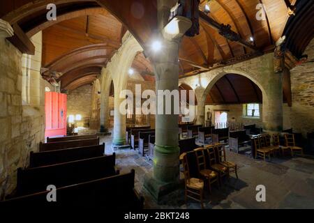 Frankreich, Cote d'Armor, Loc Envel, in der Kirche, der Jube Stockfoto