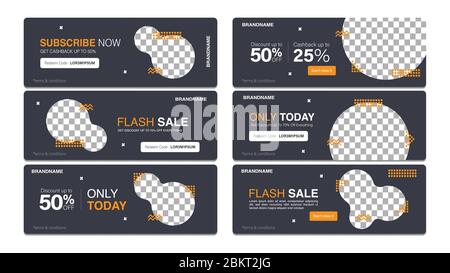Verkauf Vorlage Sammlung für Promotion Verkauf. Bearbeitbares Banner für Social Media Post, Website und Internet-Anzeigen. Schwarzer freitag und Cyber monday Feiertag Stock Vektor