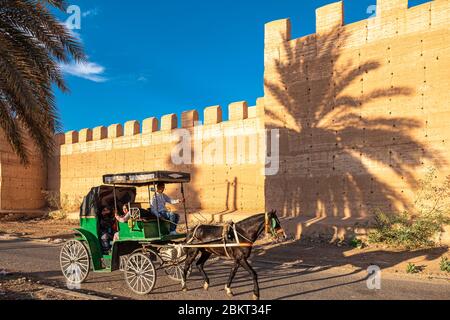 Marokko, Souss-Massa Region, Taroudant, die Stadtmauern Stockfoto