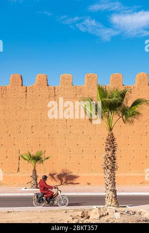 Marokko, Souss-Massa Region, Taroudant, die Stadtmauern Stockfoto