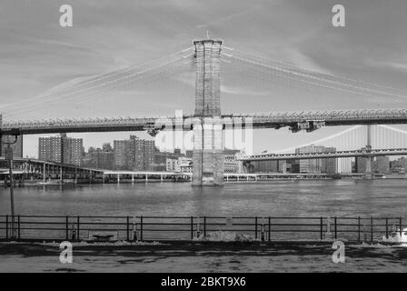 Brooklyn Bridge, New York, New York 10038, United States von John Augustus Roebling Stockfoto