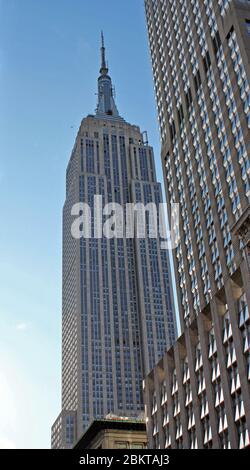 New York, USA - 20/12/2019: Empire State Building Manhattan New York Skyline Wolkenkratzer Innenstadt. Stock Foto Stockfoto