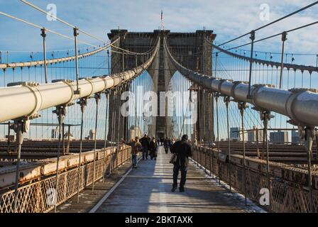 Brooklyn Bridge, New York, New York 10038, United States von John Augustus Roebling Stockfoto