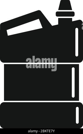 Symbol für Bleichbehälter. Einfache Illustration von Bleichkanister