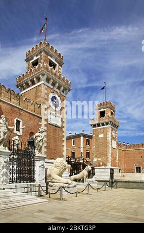 Arsenal Platz in Venedig. Region Veneto. Italien Stockfoto