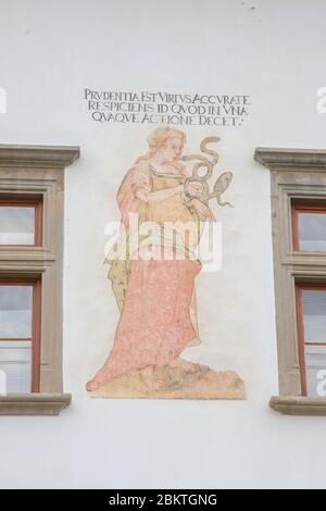 Gemälde im Rathaus in Levoca in der Slowakei Stockfoto