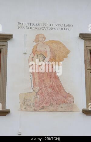 Gemälde im Rathaus in Levoca in der Slowakei Stockfoto