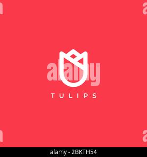 tulip-Logo Stock Vektor