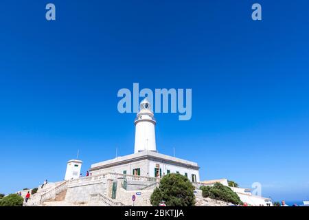 Leuchtturm Formentor , Cap de Formentor, Mallorcas Halbinsel Formentor, Balearen, Spanien Stockfoto