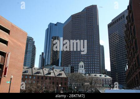 Im Zentrum von Boston in den USA Stockfoto