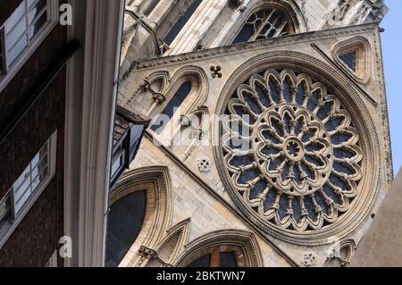 Südliches Querschiff von Stonegate aus gesehen. Stockfoto