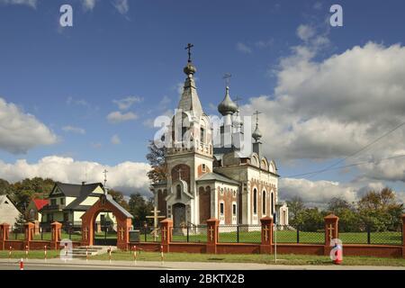 Orthodoxe Kirche des Schutzes der Gottesmutter in Slawatycze. Polen Stockfoto