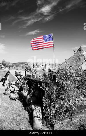 Re-enactors am Wochenende der 1940er Jahre. Stockfoto