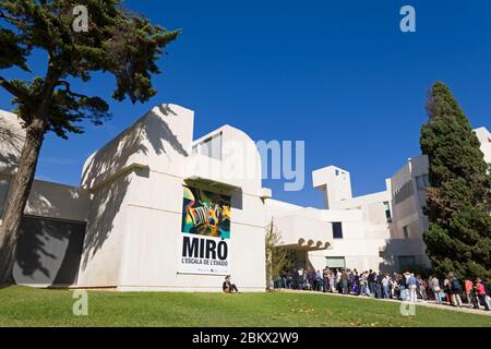 Fundacio Miro im Montjuic District, Barcelona, Katalonien, Spanien, Europa Stockfoto