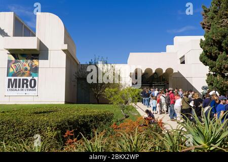 Fundacio Miro im Montjuic District, Barcelona, Katalonien, Spanien, Europa Stockfoto