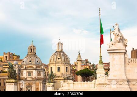 Piazza Venezia, Rom, Italien Stockfoto