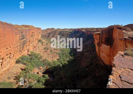 Cotterills Lookout Blick auf den Kings Canyon von der Nordwand, Northern Territory, Australien Stockfoto