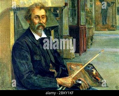 Ilja Repin von Isaak Brodski (1912). Stockfoto