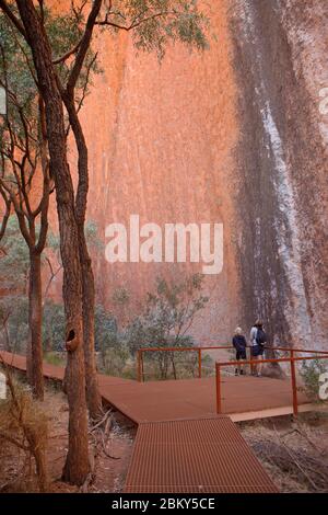 Kantju Gorge auf der Mala Walk am Fuße des Uluru, Northern Territory, Australien Stockfoto