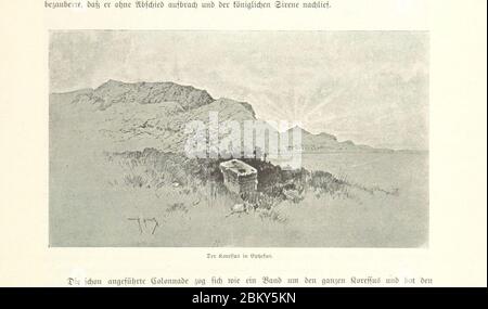 Bild aufgenommen von Seite 41 von 'Pilgerritt. Bilder aus Palästina und Syrien ... Mit Illustrationen von R. Mainella' (11231937474). Stockfoto