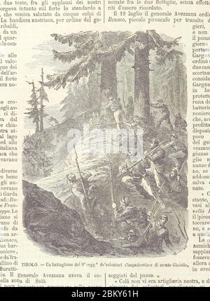 Bild aufgenommen von Seite 206 von 'Album della guerra del 1866' (11089795644). Stockfoto