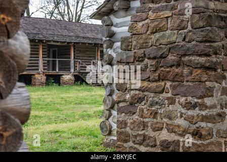 Fort Gibson Historische Stätte in Fort Gibson, Oklahoma. (USA) Stockfoto