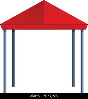 Symbol für das Veranstaltungszelt. Cartoon Event Zelt Vektor-Symbol für Web-Design isoliert auf weißem Hintergrund Stock Vektor