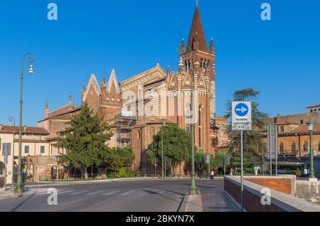 Kirche San Fermo Maggiore, Verona, Venetien, Italien Stockfoto