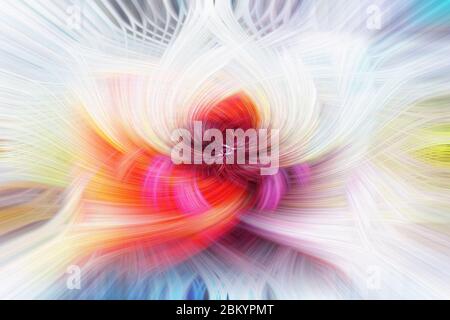 Abstrakte Höhe Geschwindigkeit Technologie bunten Hintergrund mit Lichtleiter Lichtspuren, Beleuchtung abstrakten Hintergrund. Stockfoto