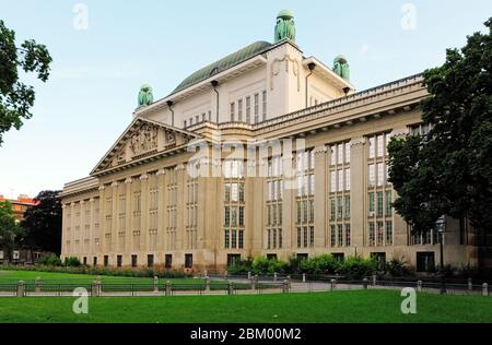 Kroatischen nationalen Staatsarchiv Gebäude in Zagreb, Kroatien Stockfoto