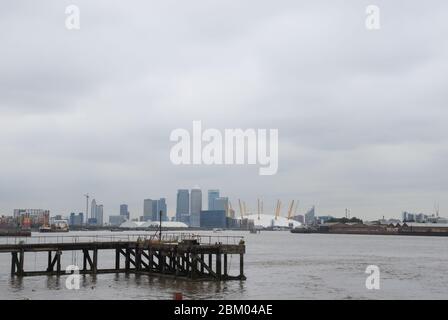 Docklands New Labor Tony Blair Millennium Dome O2 Arena, Peninsula Square, Greenwich Peninsula, London SE10 0DX von Richard Rogers HOK Sport Stockfoto